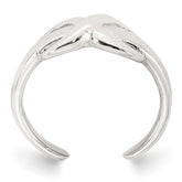 Sterling Silver Polished Infinity Adjustable Toe Ring